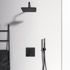 Ideal Standard CeraTherm - Mitigeur de douche thermostatique encastré, noir A6956XG