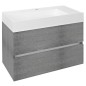 Unité de vanité ODETTA 82x50x43,5cm, chêne argenté Unité de vanité ODETTA 82x50x43,5cm, chêne argenté