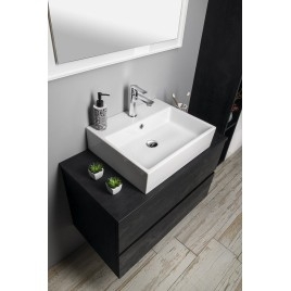 Unité de vanité ODETTA 82x50x43,5cm, chêne argenté