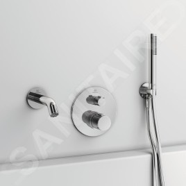 Ideal Standard CeraTherm - Mitigeur de baignoire thermostatique encastré, chrome A5814AA