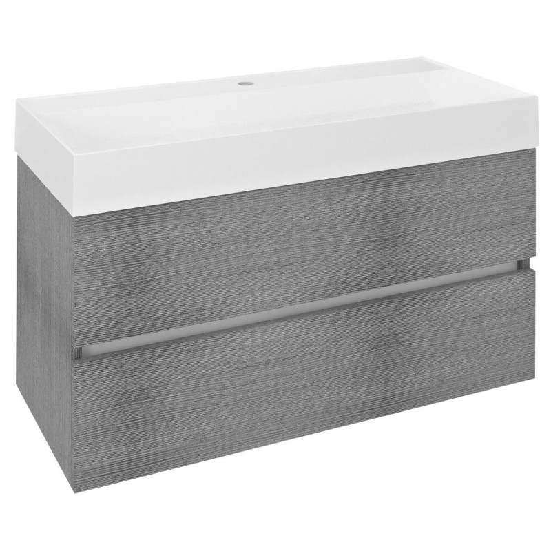 ODETTA Vanity Unité 95x50x43,5cm, chêne argenté ODETTA Vanity Unité 95x50x43,5cm, chêne argenté