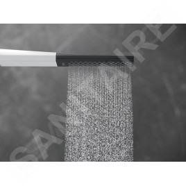 Hansgrohe Finoris - Mitigeur sur le bord de baignoire, installation 4 trous, Sbox, blanc mat 76444700