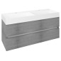 Unité de vanité ODETTA 118x50x43,5cm, chêne argenté Unité de vanité ODETTA 118x50x43,5cm, chêne argenté