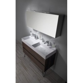 Unité de vanité ODETTA 118x50x43,5cm, Pine Rustic