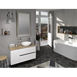 ODETTA armoire de porte inférieure 30x50x43,5cm, droite/gauche, pin Rustique