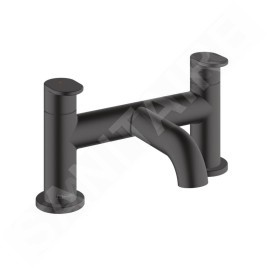 Hansgrohe Vernis Blend - Mitigeur sur le bord de baignoire, installation 2 trous, noir mat 71442670