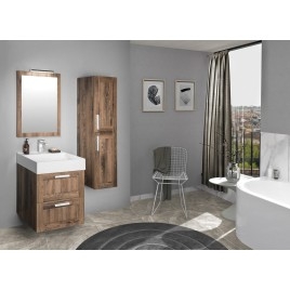NIROX Miroir encadré 600x800mm, Contreplaqué chêne