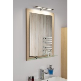 NIROX Miroir encadré 600x800mm, Contreplaqué chêne