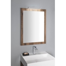 NIROX Miroir encadré 600x800mm, Contreplaqué chêne