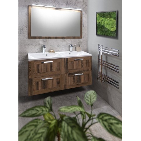 Miroir NIROX avec cadre 1200x700xmm, chêne Collingwood