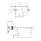 Ideal Standard Conca Tap - Mitigeur de lavabo encastré, bec 220 mm, Brushed Gold A7372A2