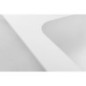ARUBA Double-Washbasin Central, 140x51,5 cm, Rockstone blanc mat