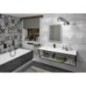 ARUBA Bracket avec plateau 198,4x40x49 cm, noir mat