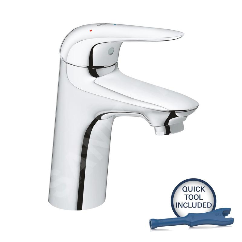Grohe Wave - Mitigeur de lavabo avec vidage Push-Open, chrome 23748001