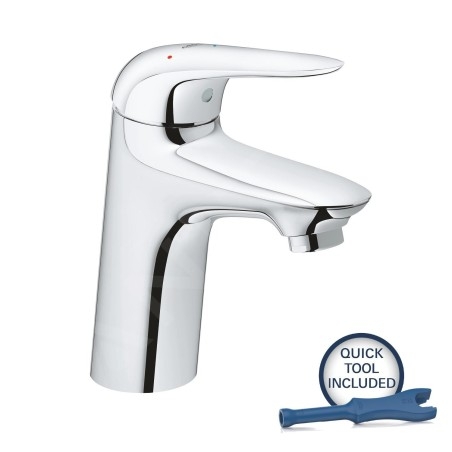 Grohe Wave - Mitigeur de lavabo avec vidage Push-Open, chrome 23748001
