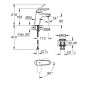 Grohe Wave - Mitigeur de lavabo avec vidage Push-Open, chrome 23748001