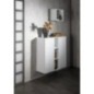 ESPACE Unité de stockage 35x94x32cm, 1x porte, chêne gauche/droit/argent ESPACE Unité de stockage 35x94x32cm, 1x porte, chêne gauche/droit/argent