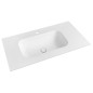 TREOS lavabo 76,6x51,3 cm, Rockstone, blanc mat