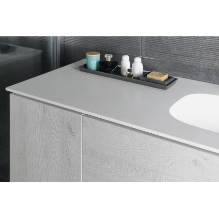 TREOS lavabo 76,6x51,3 cm, Rockstone, blanc mat