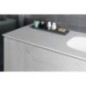 TREOS double lavabo 171,6x51,3 cm, Rockstone, blanc mat
