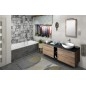 TREOS board 1466x513 mm, Rockstone, blanc mat TREOS board 1466x513 mm, Rockstone, blanc mat