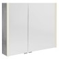 ALIX Armoire miroir avec éclairage LED 86x70x17,5cm, chêne argenté ALIX Armoire miroir avec éclairage LED 86x70x17,5cm, chêne argenté