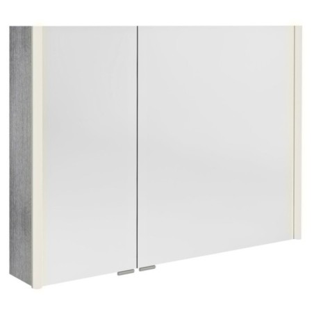 Armoire de toilette ALIX avec éclairage LED 96x70x17,5cm, chêne argenté
