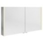 ALIX Armoire à glace avec éclairage LED, 2 portes, 126x70x17,5cm, chêne argenté ALIX Armoire à glace avec éclairage LED, 2 portes, 126x70x17,5cm, chêne argenté