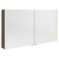ALIX Armoire avec éclairage LED, 2x portes, 126x70x17,5cm, Pine Rustic