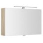 CLOE miroir armoire incl. Lumière LED, 80x50x18cm, Ulme Bardini CLOE miroir armoire incl. Lumière LED, 80x50x18cm, Ulme Bardini