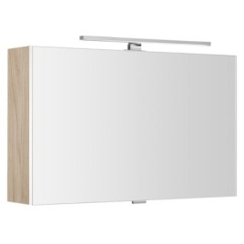CLOE miroir armoire incl. Lumière LED, 80x50x18cm, Ulme Bardini