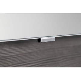 Armoire à glace CLOE avec éclairage LED, 80x50x18cm, chêne argenté