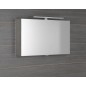Armoire à glace CLOE avec éclairage LED, 80x50x18cm, chêne argenté
