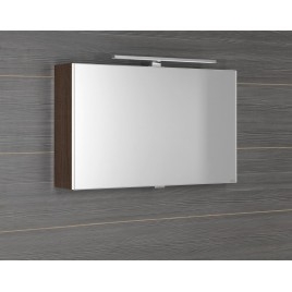 CLOE miroir armoire incl. Lumière LED, 80x50x18cm, Pine Rustic