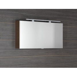 CLOE miroir armoire incl. Lumière LED, 100x50x18cm, Pine Rustic