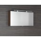 CLOE miroir armoire incl. Lumière LED, 100x50x18cm, Pine Rustic CLOE miroir armoire incl. Lumière LED, 100x50x18cm, Pine Rustic