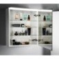 LINEX armoire miroir incl. Lumière LED, 60x70x15cm, gauche/droite, chêne argenté LINEX armoire miroir incl. Lumière LED, 60x70x15cm, gauche/droite, chêne argenté