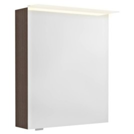 LINEX armoire miroir incl. Lumière LED, 60x70x15cm, gauche/droite, Pine Rustik