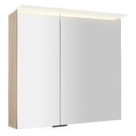 LINEX armoire miroir incl. Lumière LED, 80x70x15cm, Elm Bardini