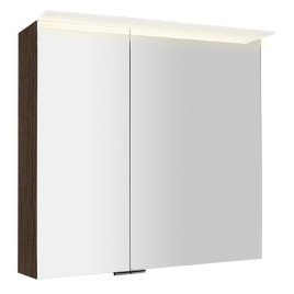Armoire à miroir LINEX avec éclairage LED, 80x70x15cm, Pin Rustik