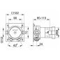 Keuco Accessoires - Corps d'encastrement DN15 59551000070