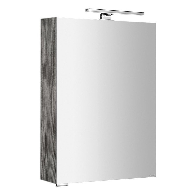MIRRÓ miroir armoire incl. Lumière LED, 50x70x16cm, gauche/droite, chêne argenté MIRRÓ miroir armoire incl. Lumière LED, 50x70x16cm, gauche/droite, chêne argenté