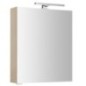 Armoire de toilette MIRRÓ avec éclairage LED, 60x70x16cm, gauche/droite, Elm Bardini