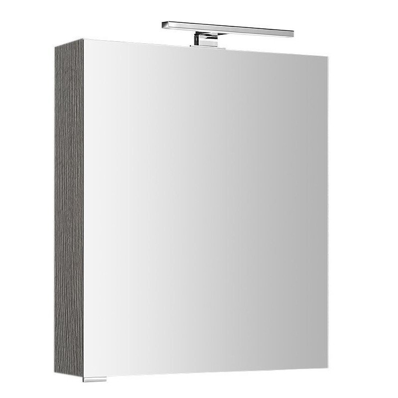 MIRRÓ miroir armoire incl. Lumière LED, 60x70x16cm, gauche/droite, chêne argenté MIRRÓ miroir armoire incl. Lumière LED, 60x70x16cm, gauche/droite, chêne argenté