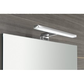 MIRRÓ miroir armoire incl. Lumière LED, 60x70x16cm, gauche/droite, chêne argenté