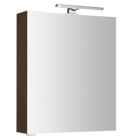 MIRRÓ miroir armoire incl. Lumière LED, 60x70x16cm, gauche/droite, Pine Rustique
