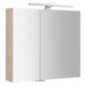 MIRRÓ miroir armoire incl. Lumière LED, 80x70x16cm, Elm Bardini MIRRÓ miroir armoire incl. Lumière LED, 80x70x16cm, Elm Bardini