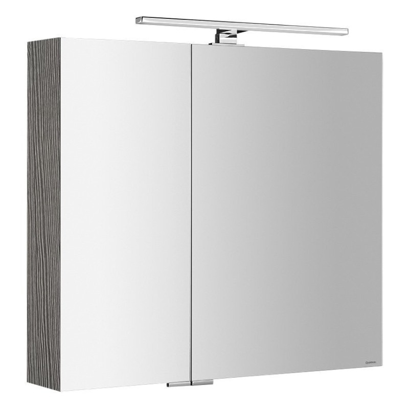 MIRRÓ miroir armoire incl. Lumière LED, 80x70x16cm, chêne argenté MIRRÓ miroir armoire incl. Lumière LED, 80x70x16cm, chêne argenté