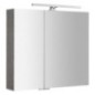 MIRRÓ miroir armoire incl. Lumière LED, 80x70x16cm, chêne argenté MIRRÓ miroir armoire incl. Lumière LED, 80x70x16cm, chêne argenté
