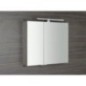 MIRRÓ miroir armoire incl. Lumière LED, 80x70x16cm, chêne argenté MIRRÓ miroir armoire incl. Lumière LED, 80x70x16cm, chêne argenté